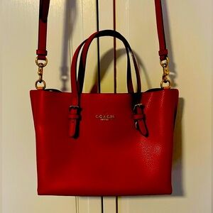 COACH Red Leather Handbag